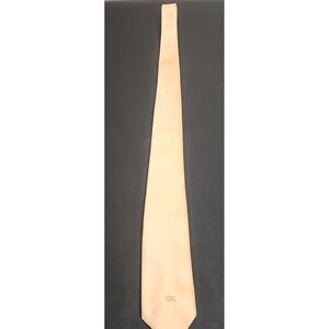 Oscar de la Renta Yellow Tie Solid Classic Logo Bottom Pre‑Owned 56" Long